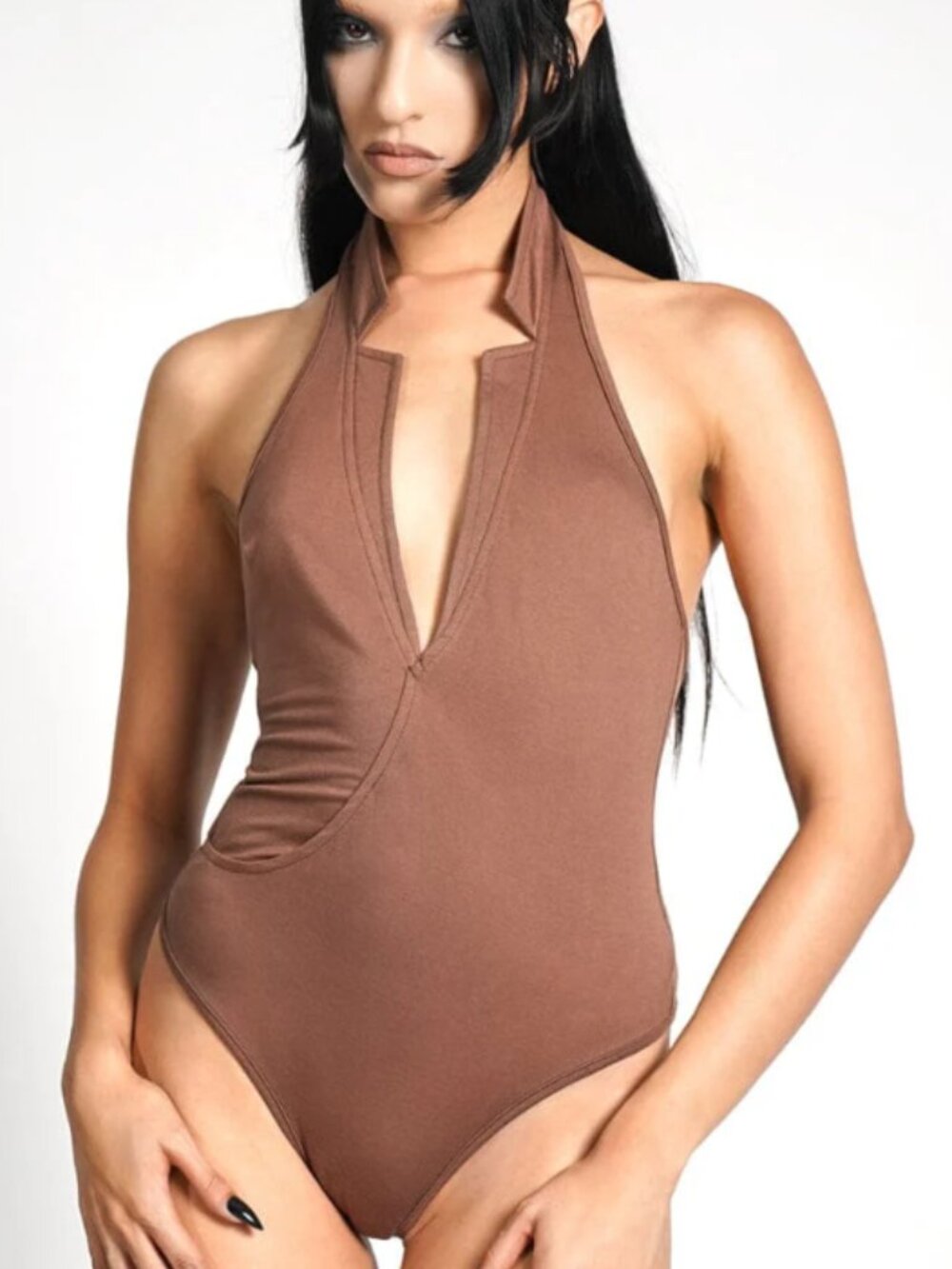 Soteria Bodysuit - M - Clay brown